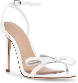PiePieBuy Womens Bowknot Heeled Sandals Ankle Strap Buckle Open Toe High Stiletto Heel Pump Dress Party Shoes