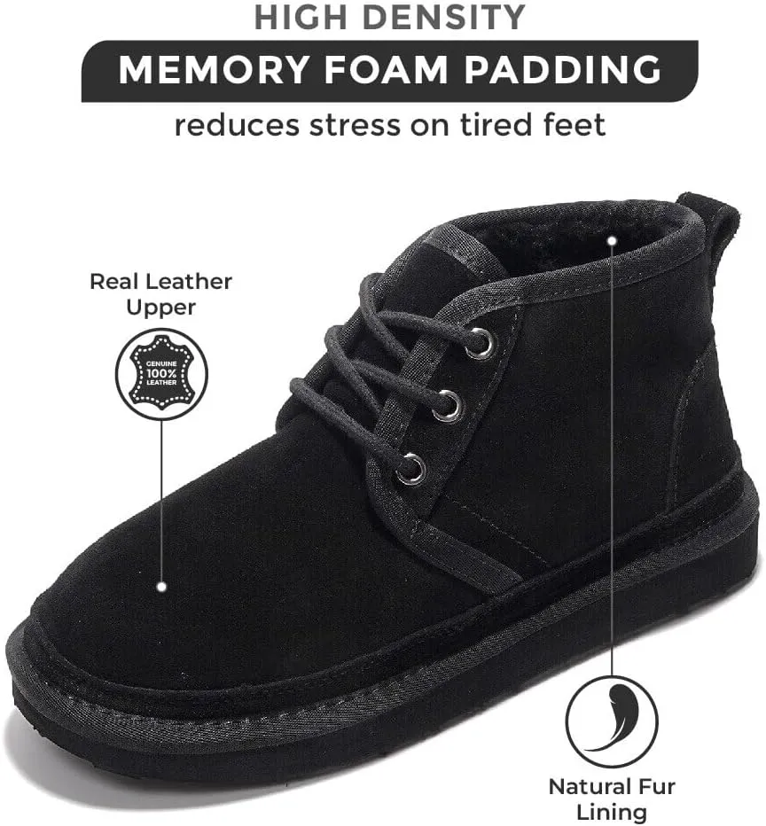 Project Cloud Ankle Boots for Women - Genuine Suede Shoes with Memory Foam Insole - Non-Slip Mini Winter Boots Shoes for Women 2025 (Julee)
