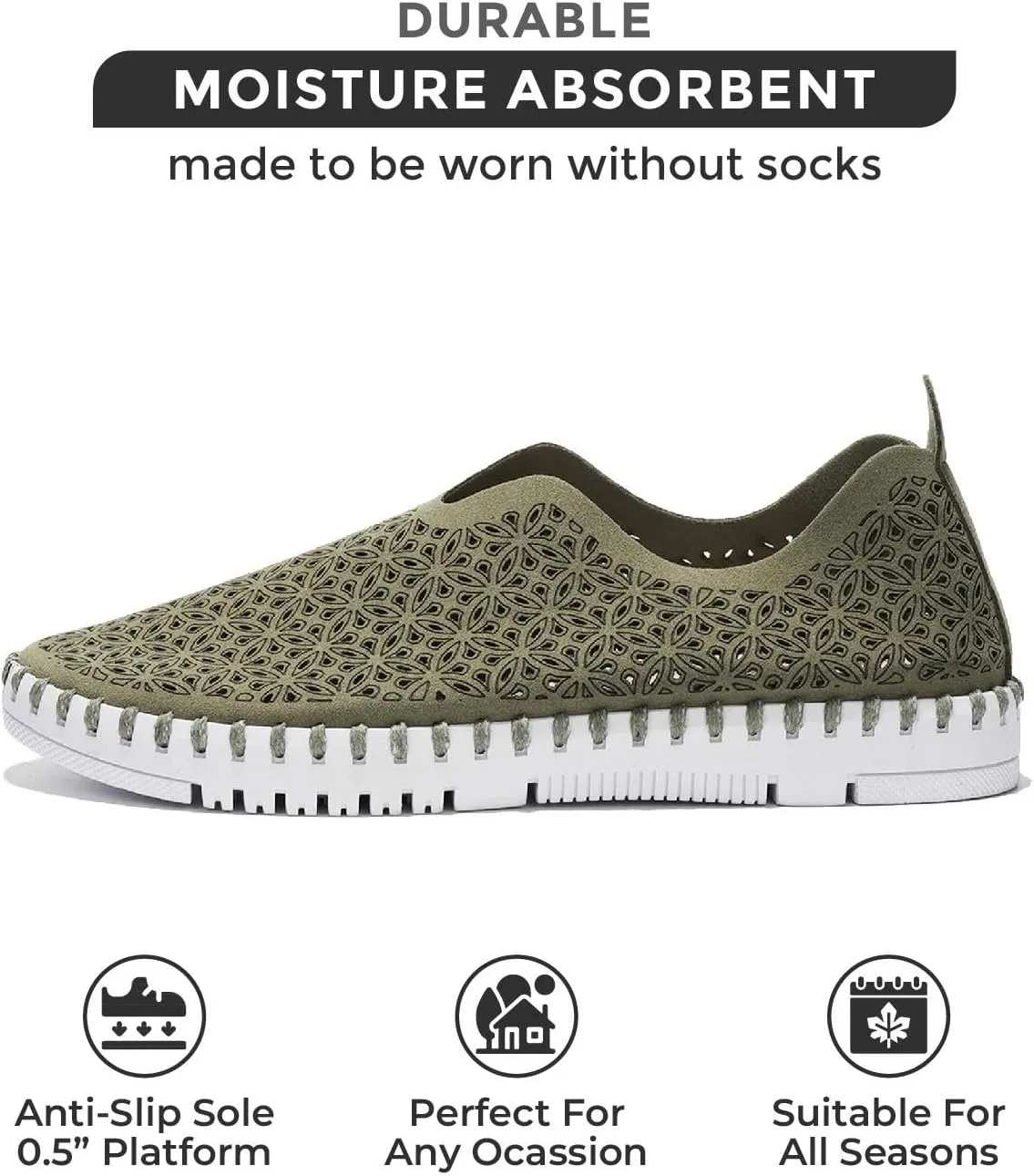 Project Cloud Womens Shoes - Lightweight Summer Loafers for Women with Memory Foam Insole - Breathable Womens Loafers - Perfect Spring Shoes for Women 2025 (Rose)