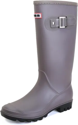 Rain Boots for Women, Waterproof Knee-high Rubber Boots, Comfortable Lightweight Garden Boots Keep Warm Work Tall Fishing Boots for Outdoor