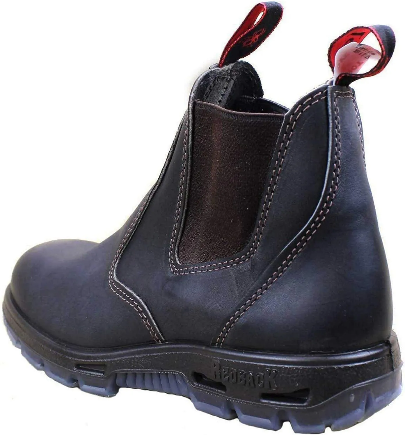 Red Back Boots USBOK Dark Brown Steel Toe Size