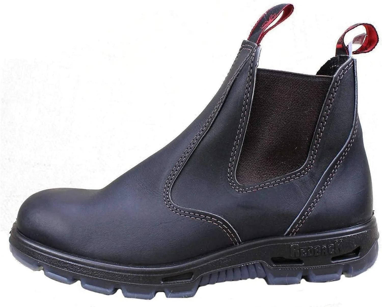 Red Back Boots USBOK Dark Brown Steel Toe Size