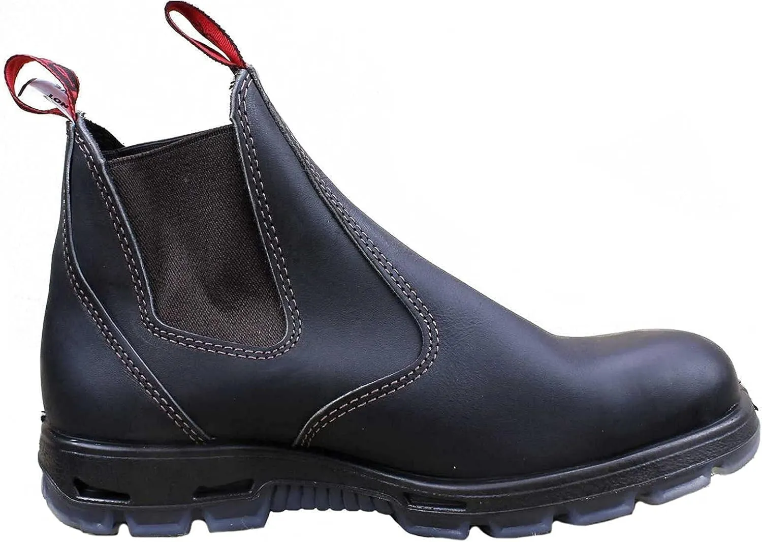 Red Back Boots USBOK Dark Brown Steel Toe Size
