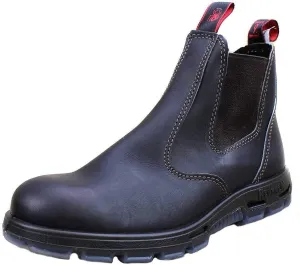 Red Back Boots USBOK Dark Brown Steel Toe Size
