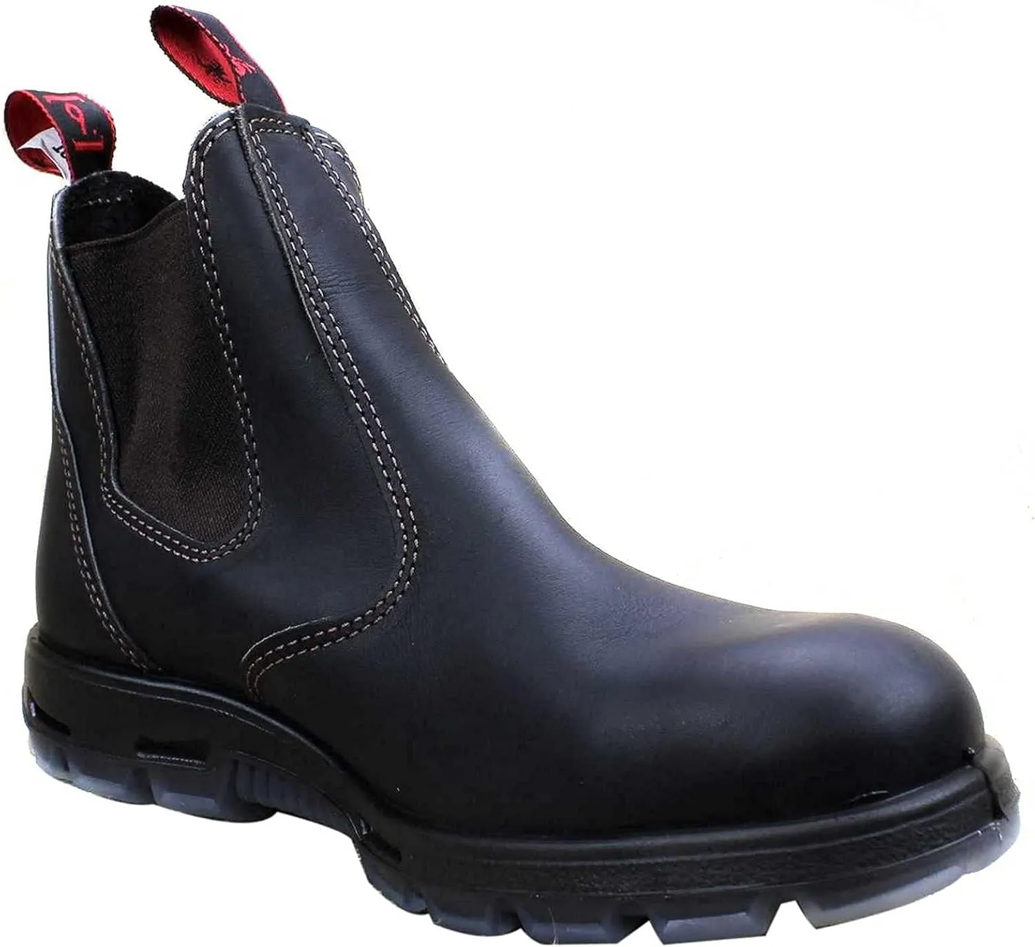 Red Back Boots USBOK Dark Brown Steel Toe Size