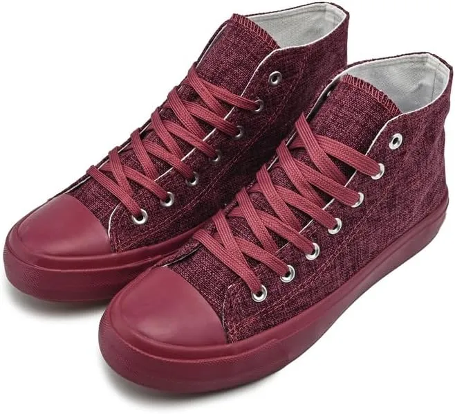 rosyclo Women's High Top Canvas Sneakers Fashion Lace-up Classic Casual Walking Shoes