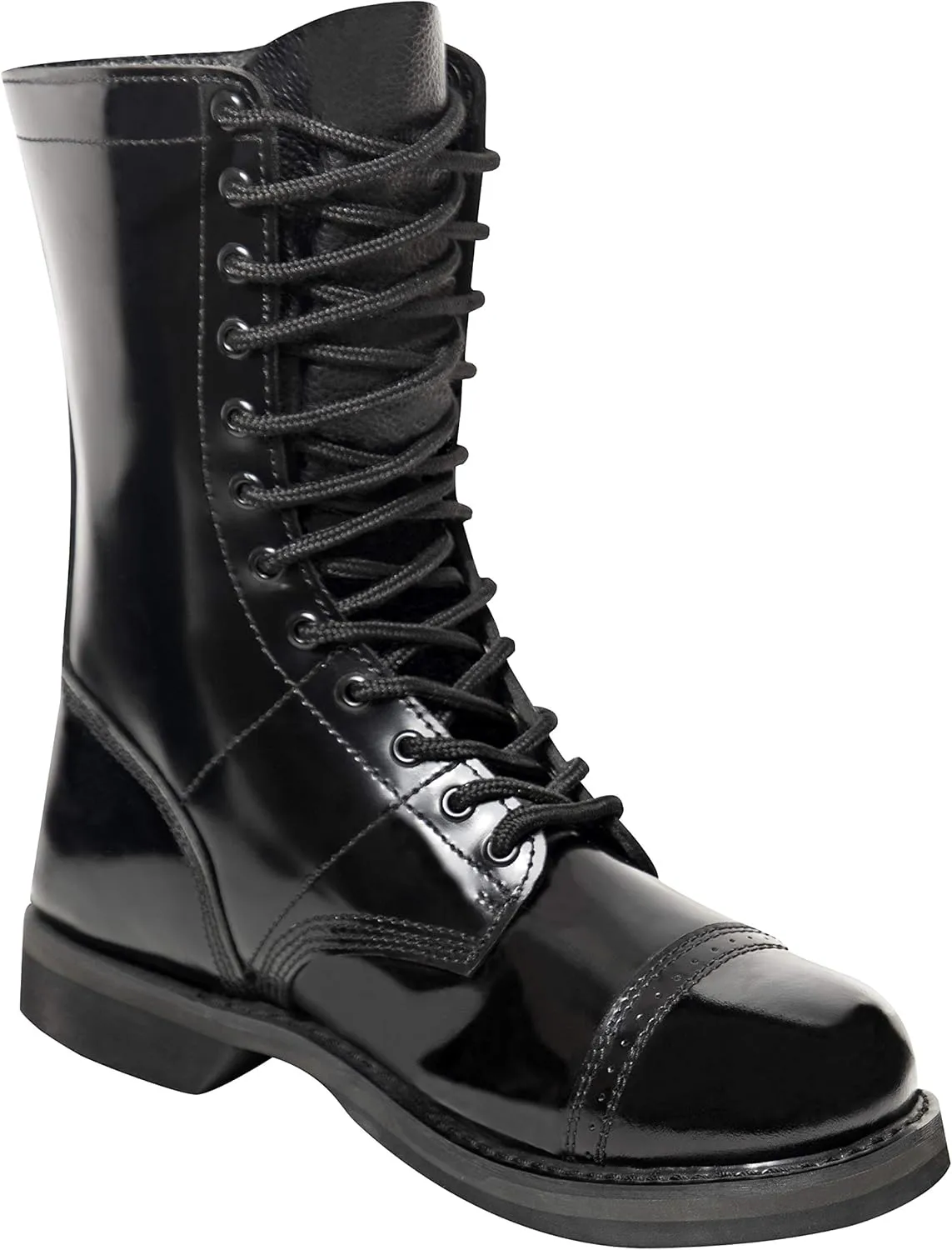 Rothco Leather Jump Boots - 10 Inch - High-Ankle Support and Impact Absorption