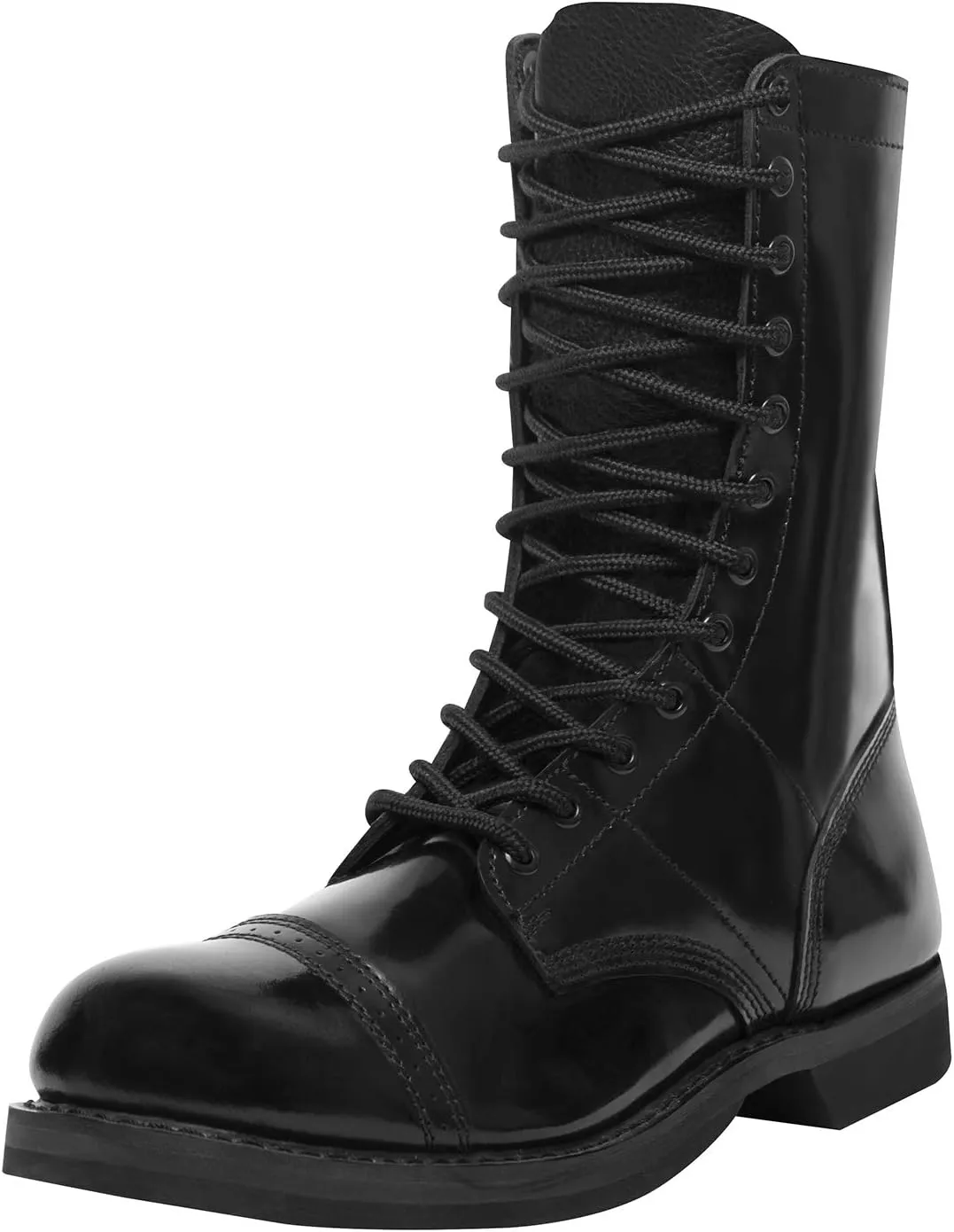 Rothco Leather Jump Boots - 10 Inch - High-Ankle Support and Impact Absorption