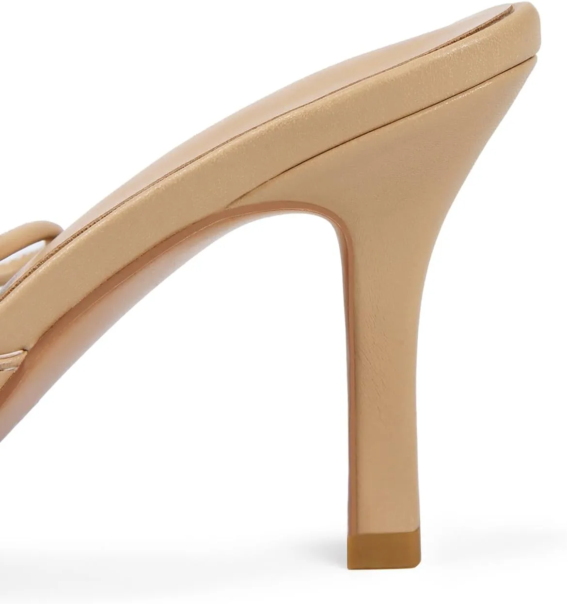 Saint Leia Women's 4IN High Heel Sandals Nude Stiletto Pumps with Gold Silver Pearls Heels for Weddings Parties and Evening Wear
