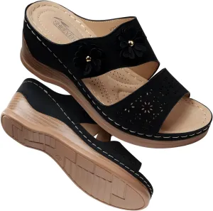 SHIBEVER Wedge Sandals for Dressy Women Platform Summer Womens Low Heels Arch Support Sandal