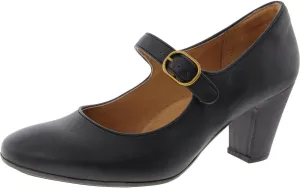 Sofft® Leslie Pump Sandals for Women – Leather Upper and Lining – Piping Details – Square Toe Silhouette