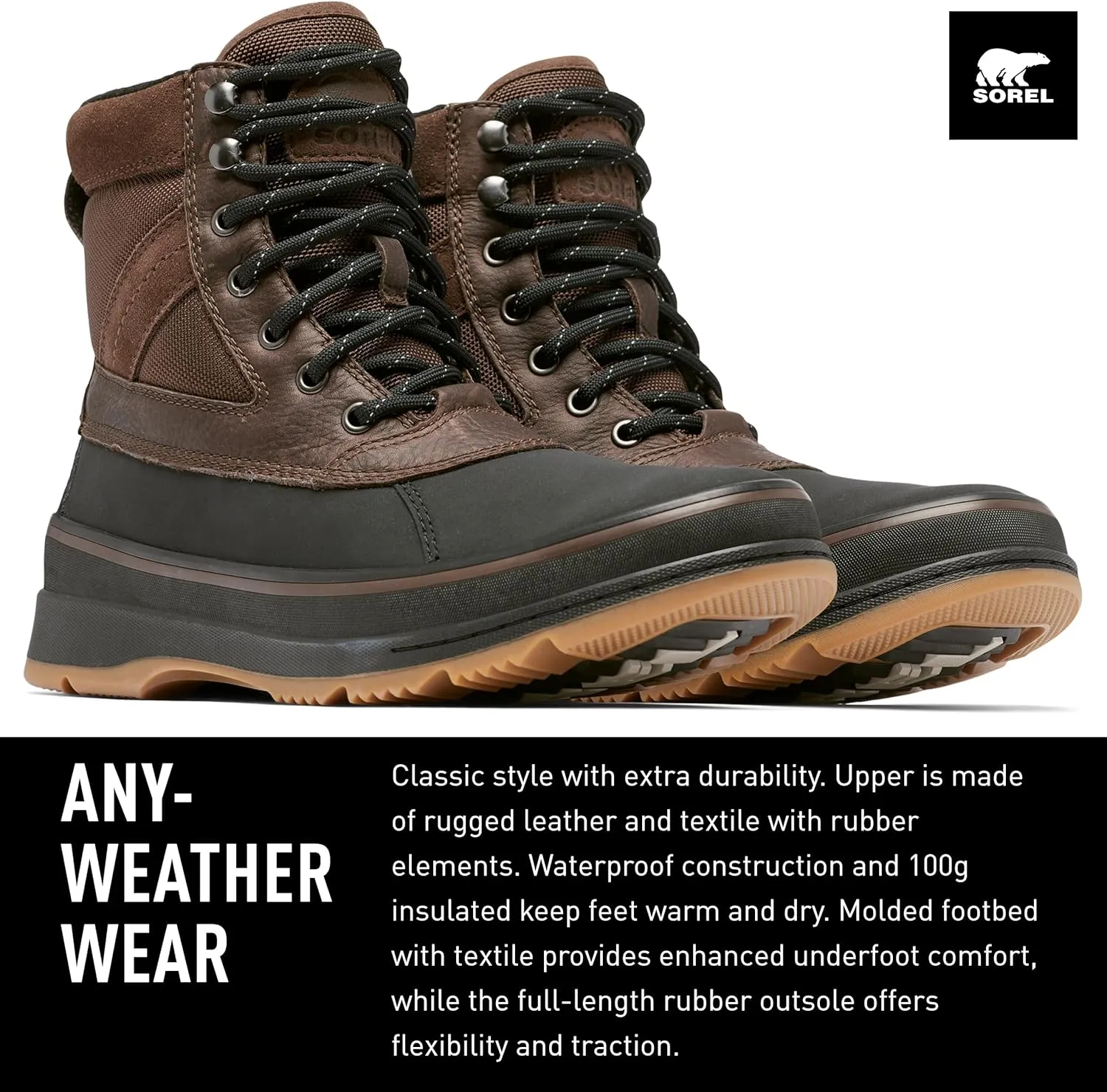 Sorel Men's Ankeny Ii Wp Casual Winter Boots