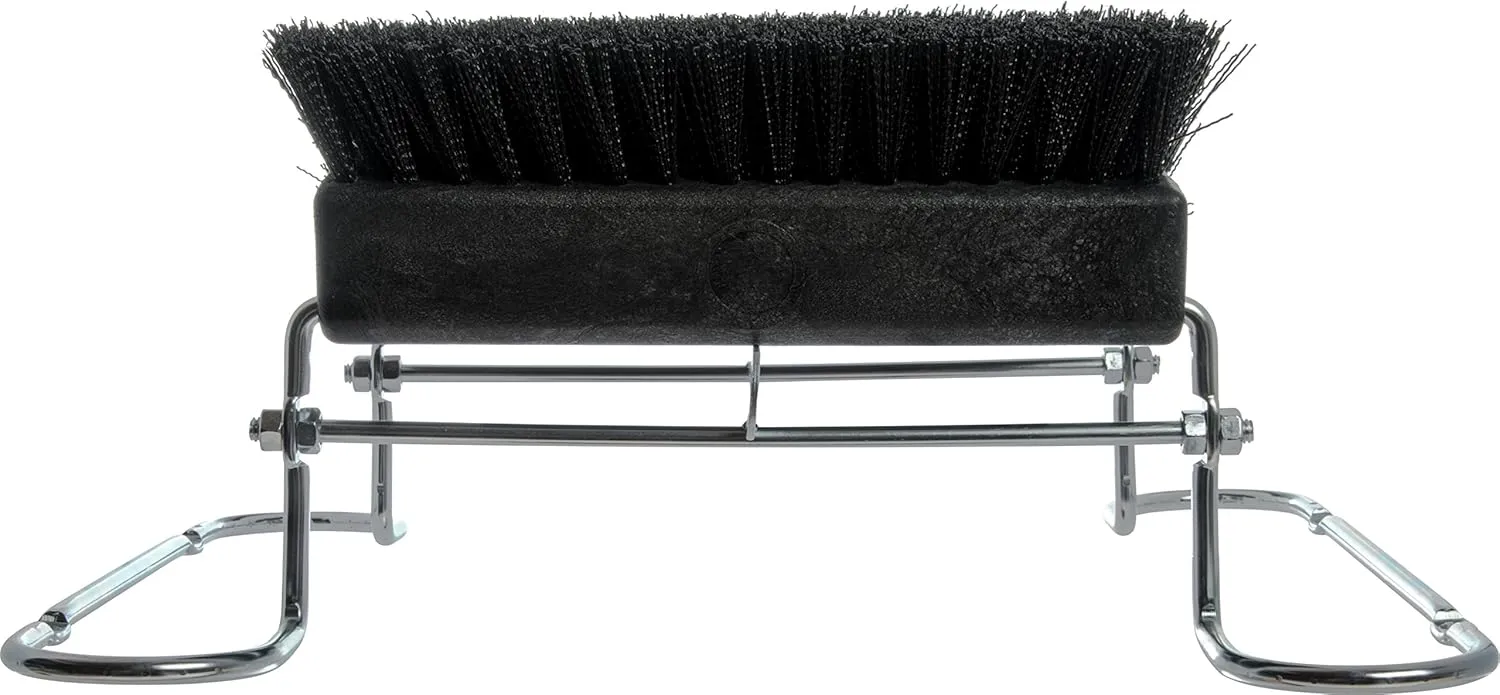 SPARTA Boot and Shoe Cleaning Brush 16.5" x 14.75" x 7", 6 lbs with Scraper for Heavy-Duty Dirt and Mud Remover at Homes, Farms, and Worksites, Polypropylene (Pp), Black