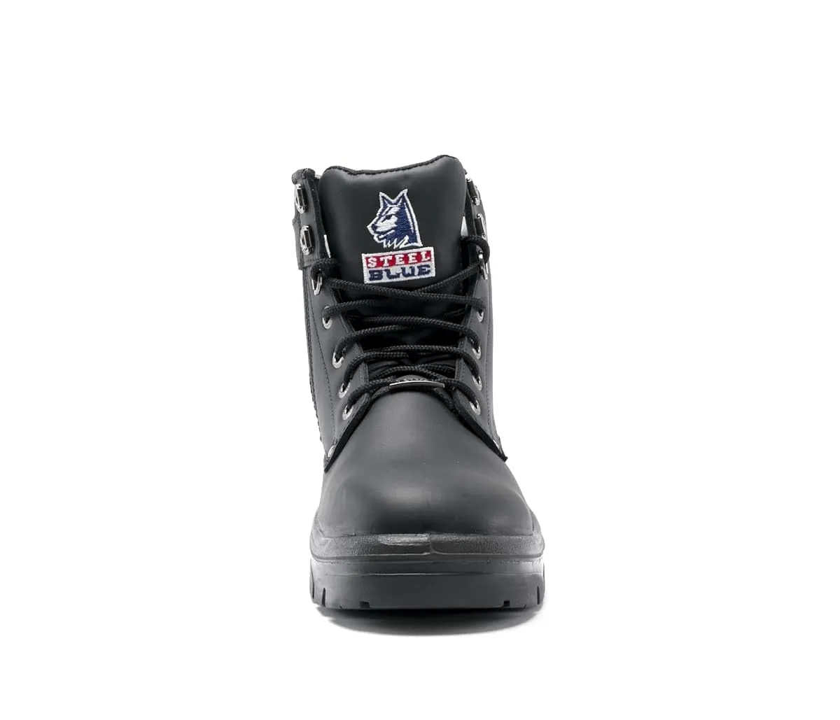Steel Blue Men's Argyle 6-inch Zip Steel Toe Boot, Black