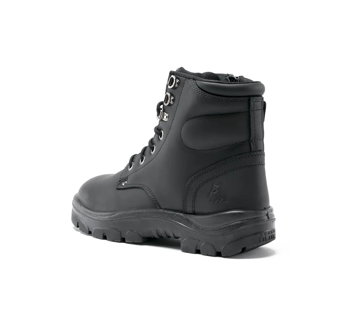 Steel Blue Men's Argyle 6-inch Zip Steel Toe Boot, Black