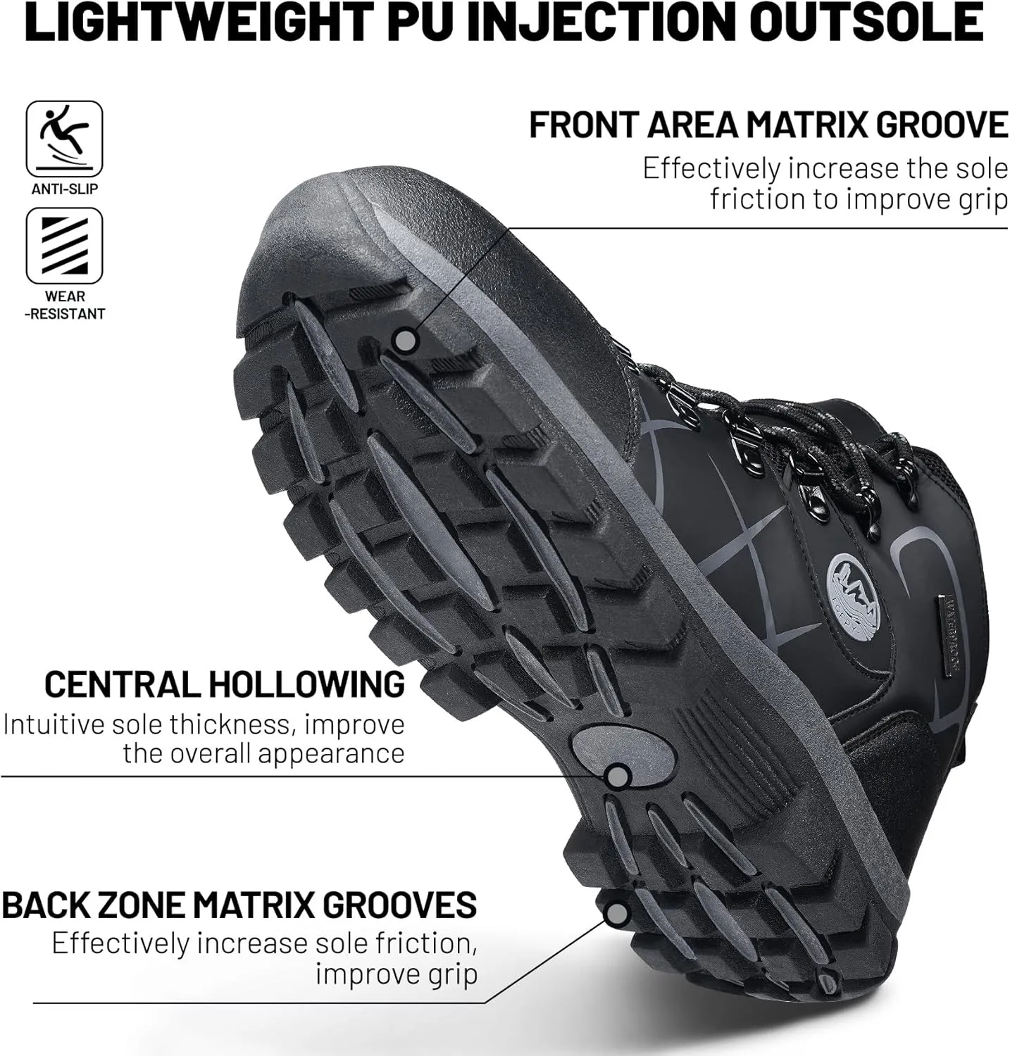 Steel Toe Boots for Men and Women Waterproof Lightweight Work Safety Shoes Puncture Proof Slip Resistant Indestructible Outdoor Hiking Construction Work Utility Boots