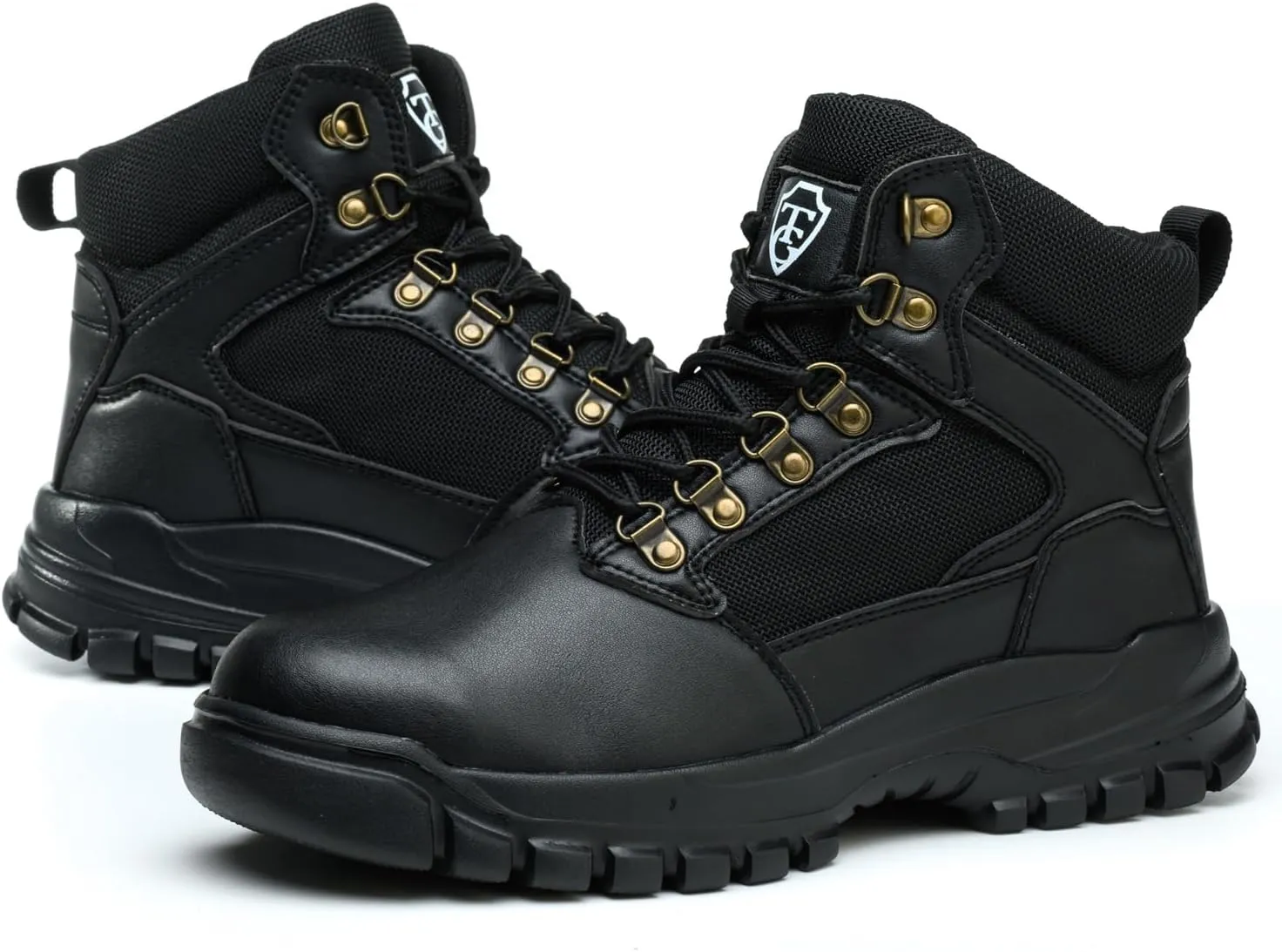 Steel Toe Boots for Men Lightweight Work Safety Shoes Puncture Proof Industrial Construction Boots
