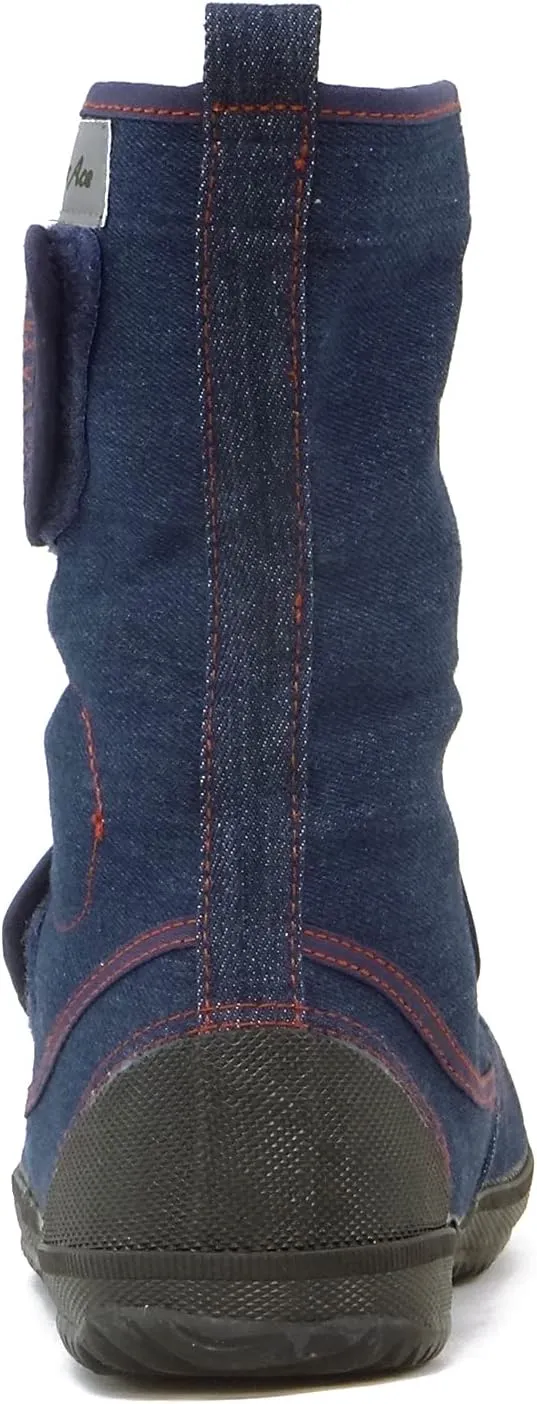 Steel Toe Safety Boots Denim Blue