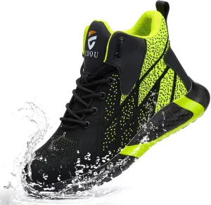 Steel Toe Shoes for Men Lightweight Comfortable Steel Toe Sneakers Waterproof Slip Resistant Steel Toe Boots for Women