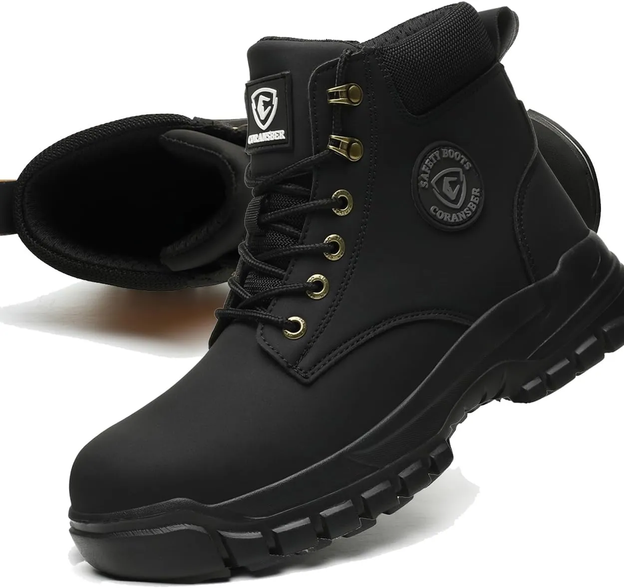Steel Toe Shoes for Men Women Comfortable Fashion Safety Boots Lightweight Industrial & Construction Work Shoes