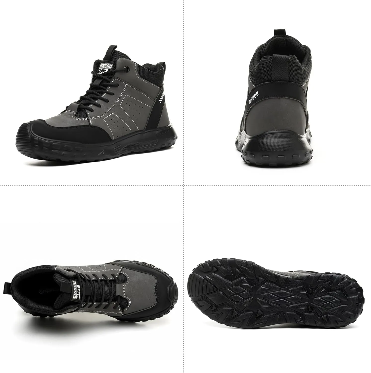 Steel Toe Shoes for Men Women Comfortable Work Shoes Indestructible Construction Work Boots Lightweight Safety Shoes