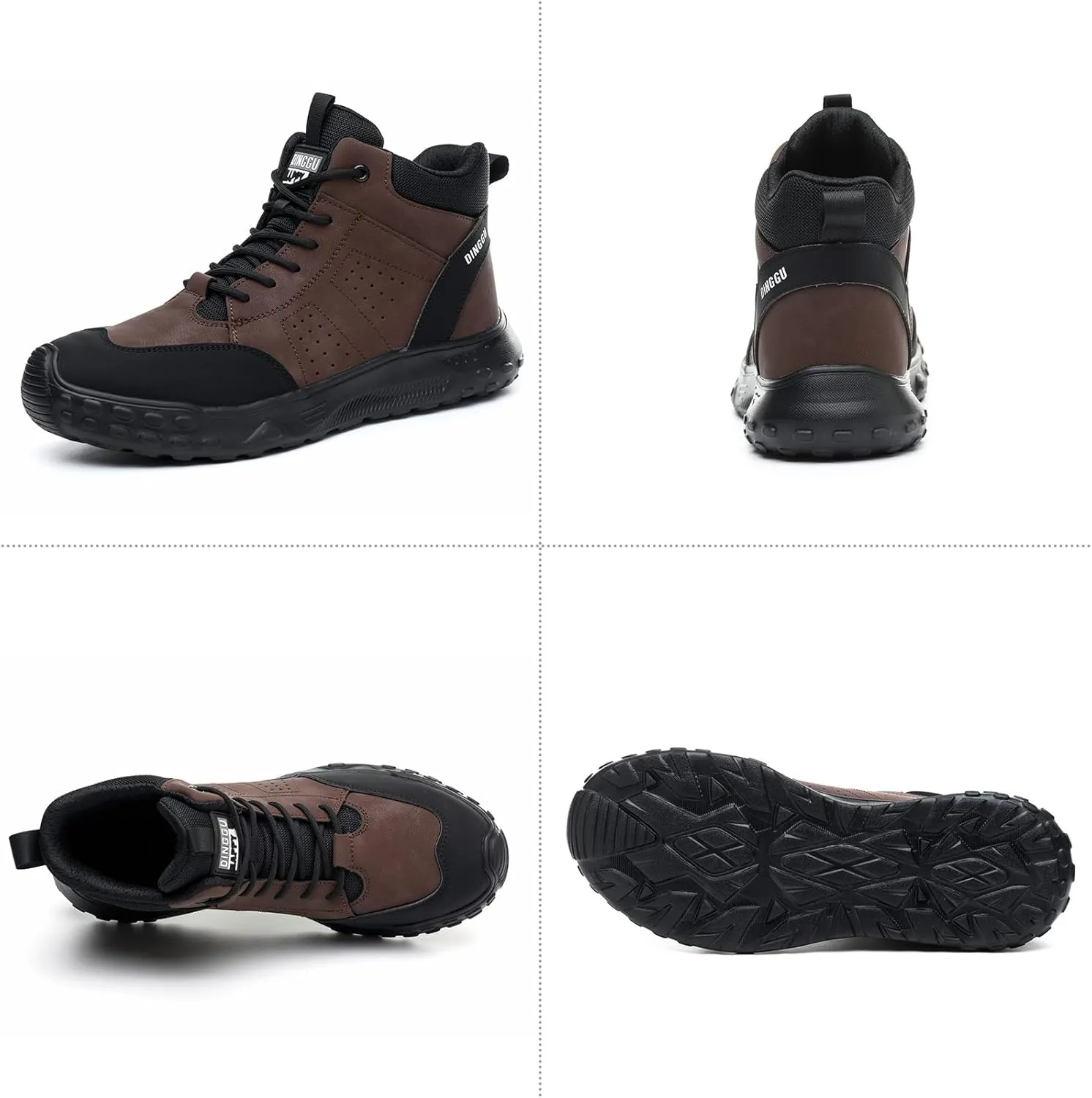 Steel Toe Shoes for Men Women Comfortable Work Shoes Indestructible Construction Work Boots Lightweight Safety Shoes