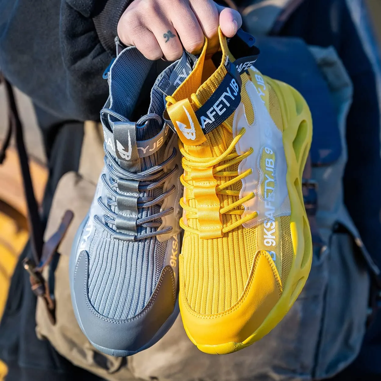 Steel Toe Shoes for Men Women Lightweight Steel Toe Sneakers Safety Shoes Comfortable Indestructible Steel Toe Boots Non Slip Work Shoes