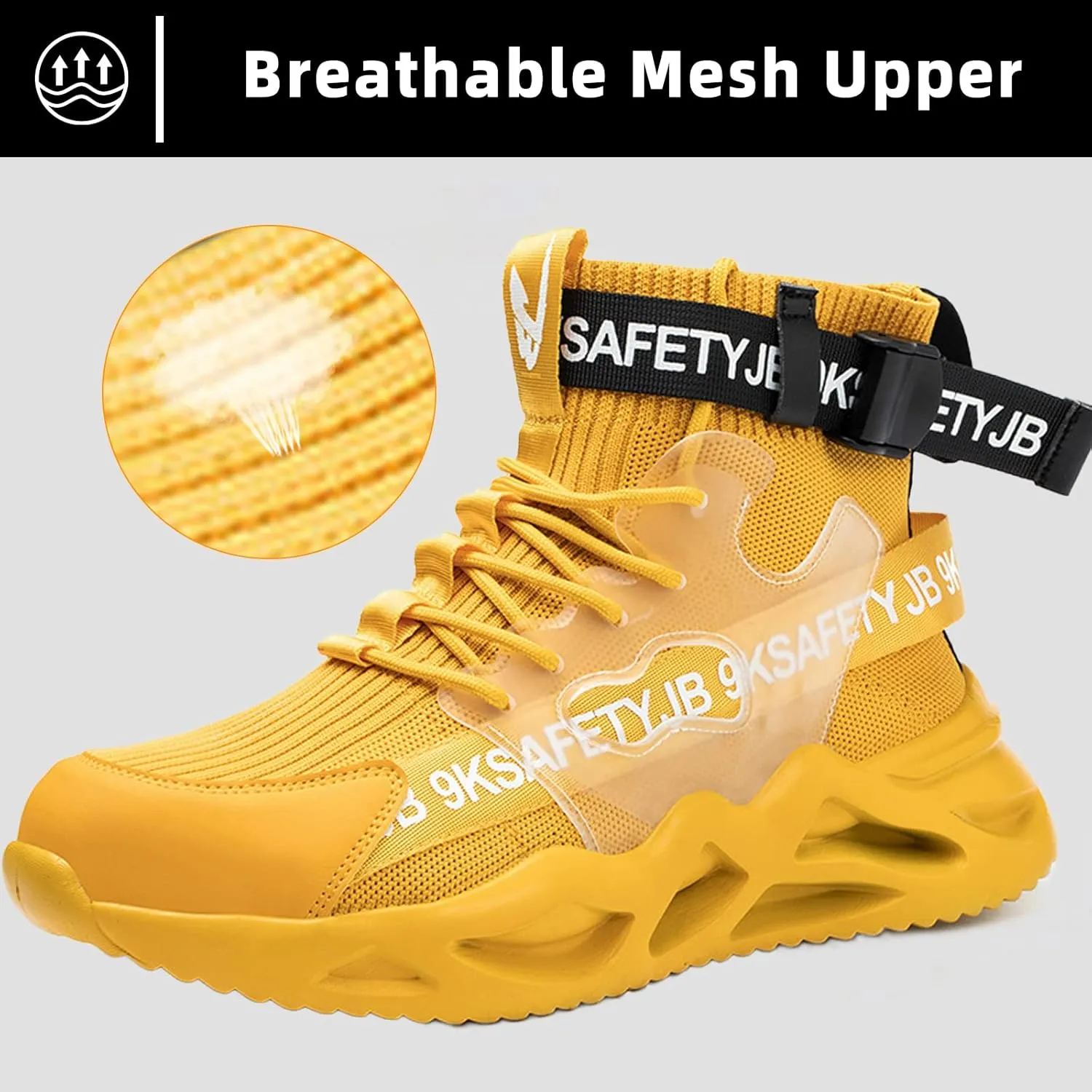 Steel Toe Shoes for Men Women Lightweight Steel Toe Sneakers Safety Shoes Comfortable Indestructible Steel Toe Boots Non Slip Work Shoes