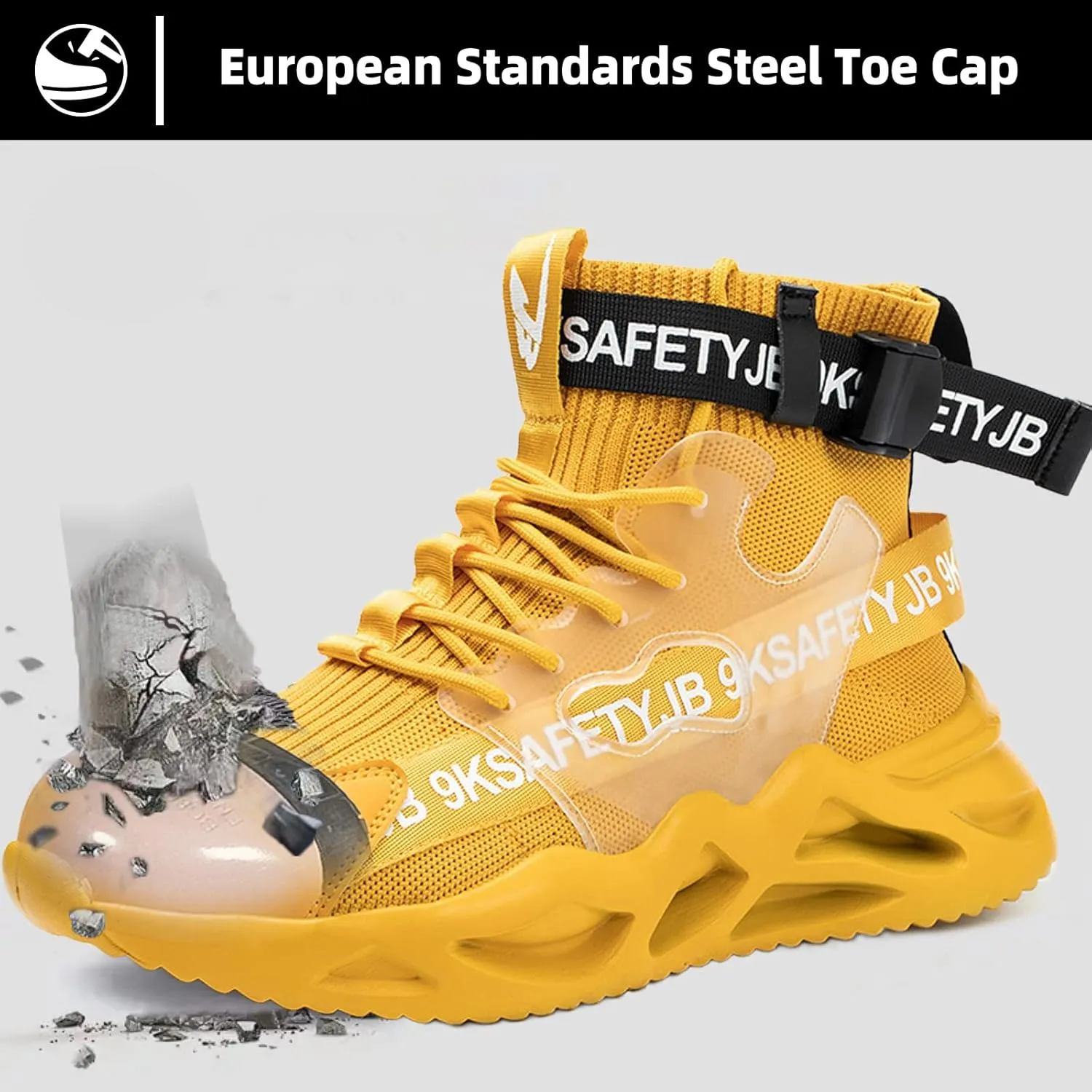 Steel Toe Shoes for Men Women Lightweight Steel Toe Sneakers Safety Shoes Comfortable Indestructible Steel Toe Boots Non Slip Work Shoes