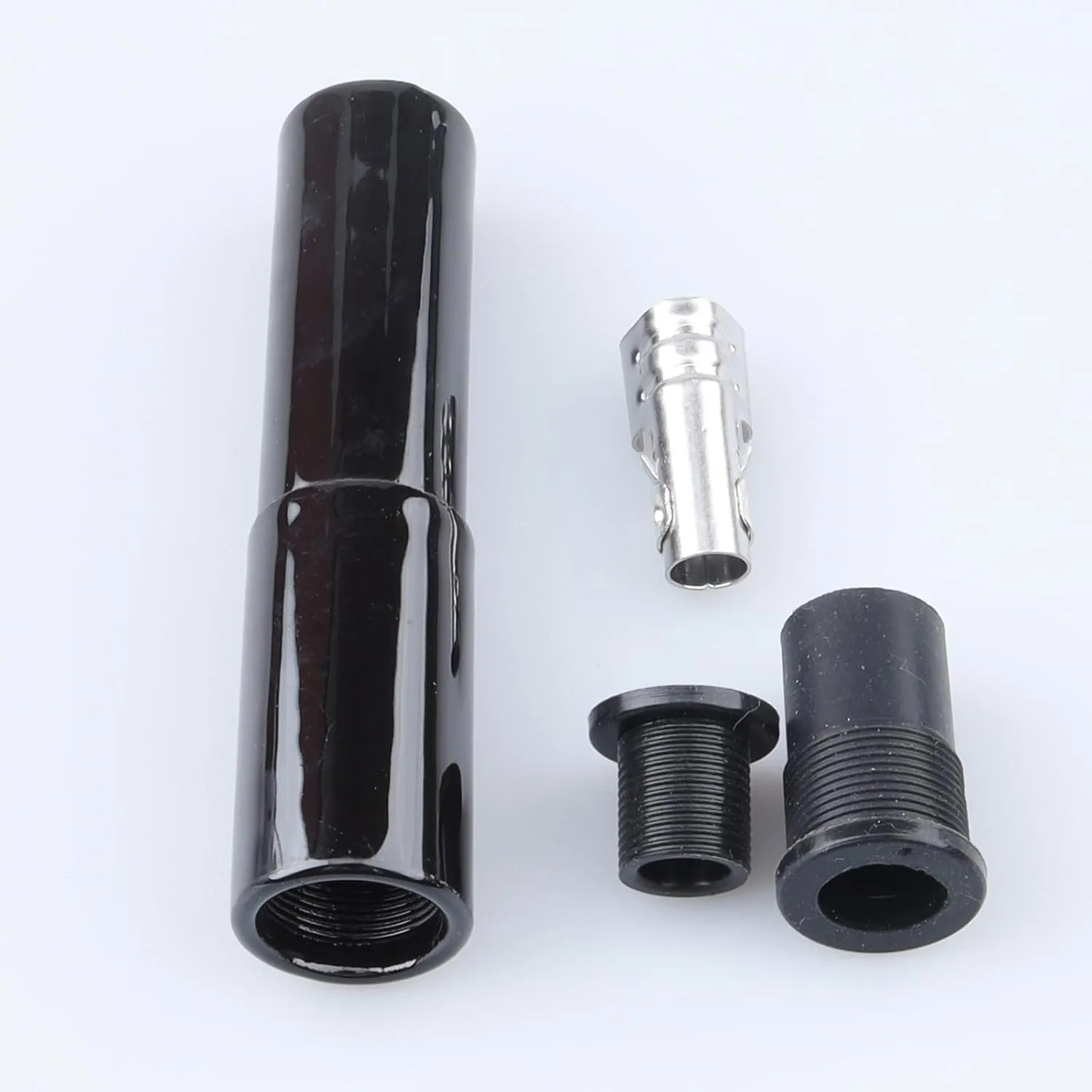 Straight Black Ceramic Spark Plug Boot Kits Fit 8 mm Wires