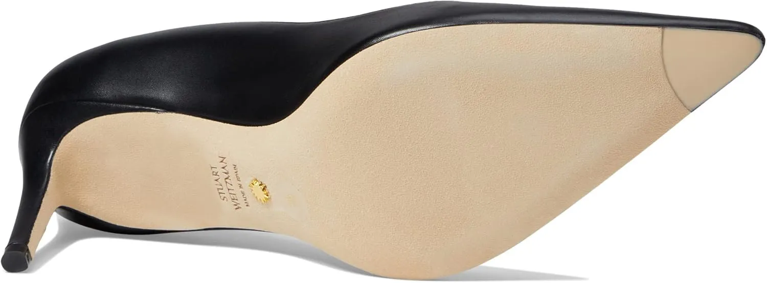Stuart Weitzman® Stuart 75 Pump Sandals for Women – Suede Upper – Leather Outsole and Lining – Pointed