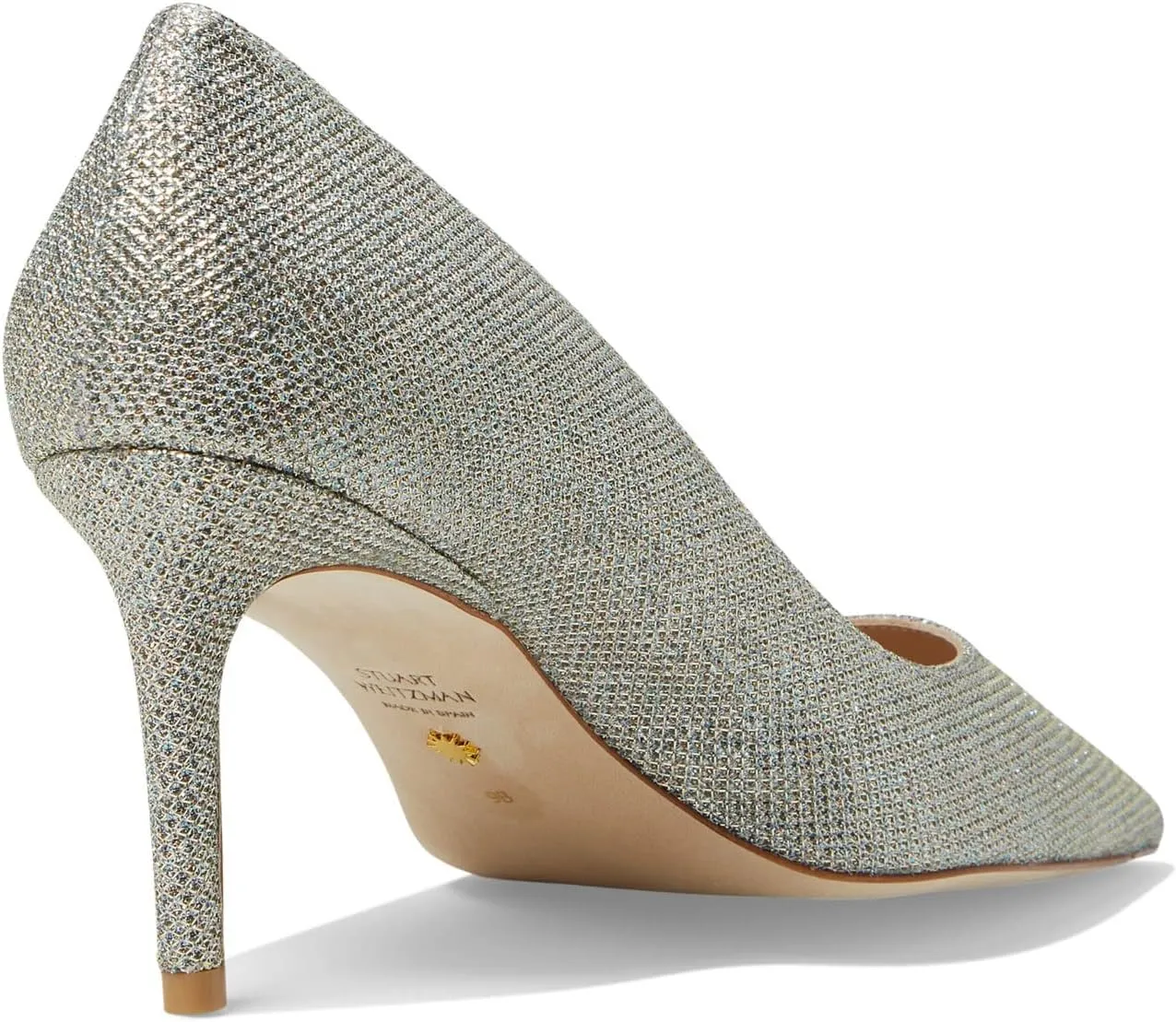 Stuart Weitzman® Stuart 75 Pump Sandals for Women – Suede Upper – Leather Outsole and Lining – Pointed