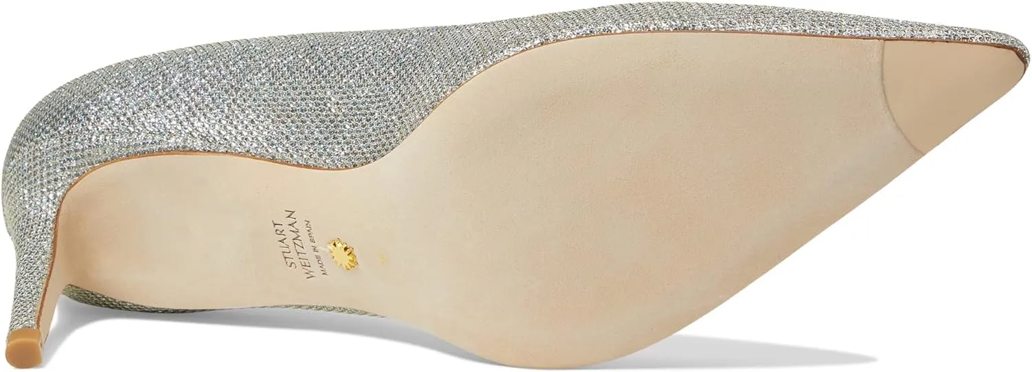 Stuart Weitzman® Stuart 75 Pump Sandals for Women – Suede Upper – Leather Outsole and Lining – Pointed