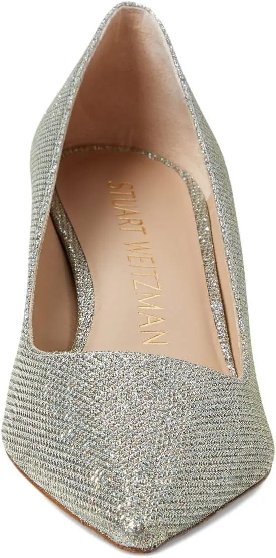 Stuart Weitzman® Stuart 75 Pump Sandals for Women – Suede Upper – Leather Outsole and Lining – Pointed