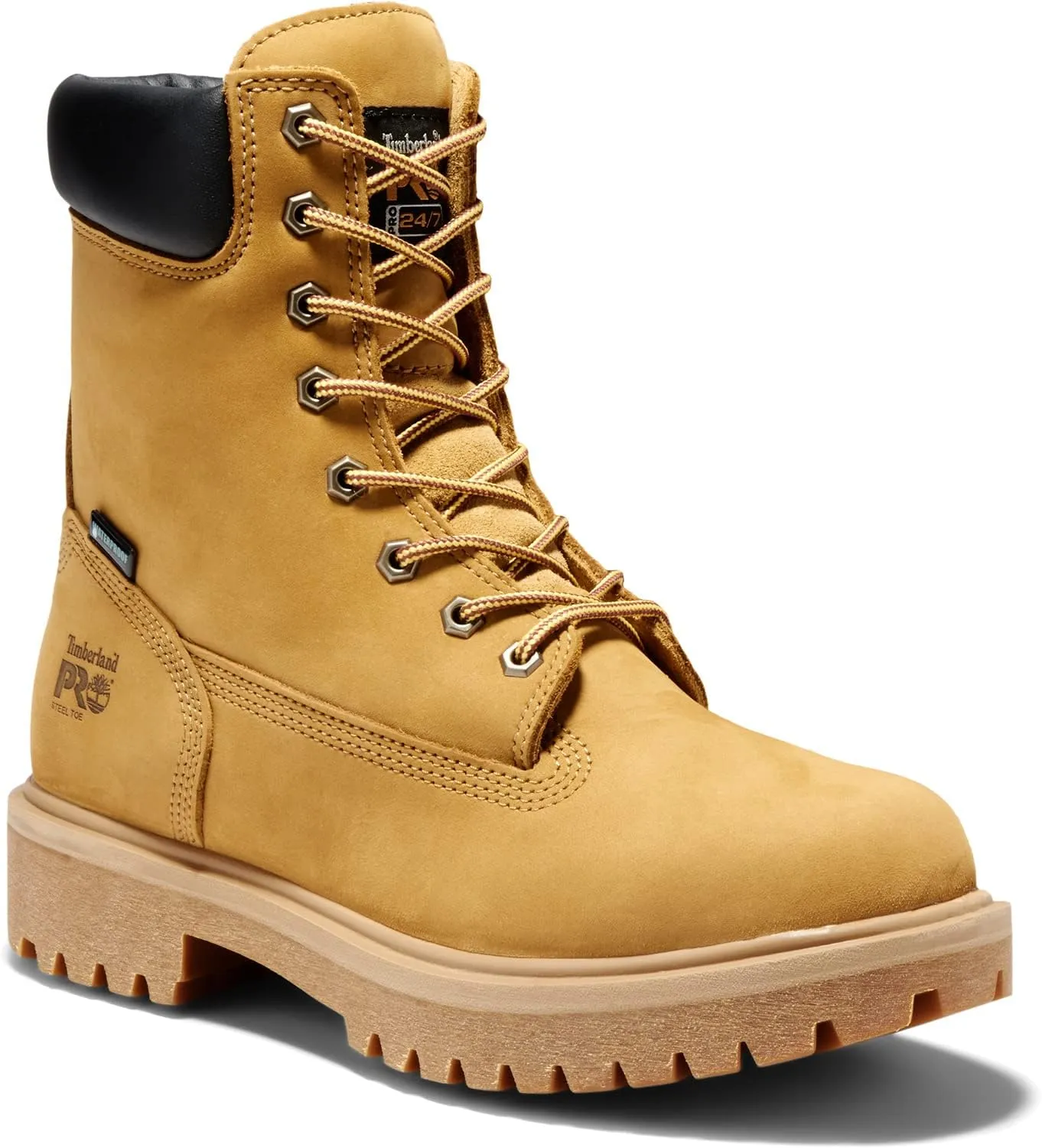 Timberland PRO Men's Direct Attach 8 Inch Steel Safety Toe Insulated Waterproof Industrial Work Boot