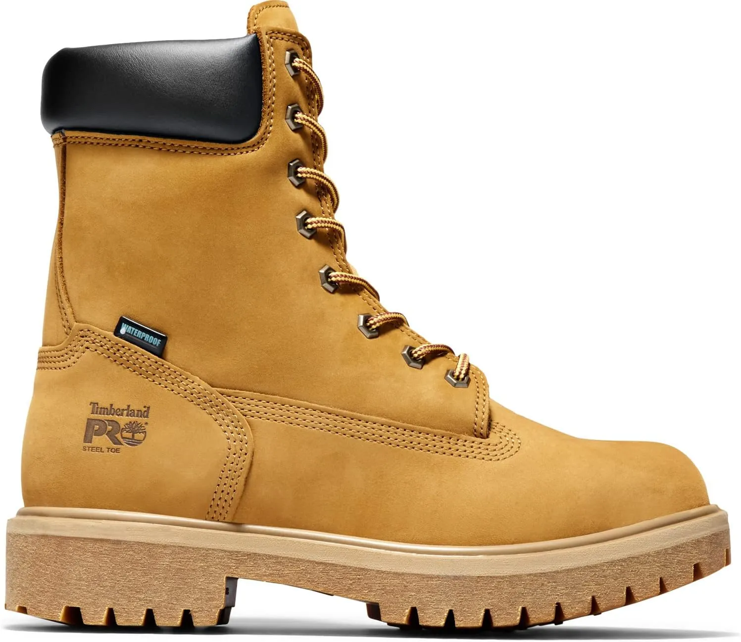 Timberland PRO Men's Direct Attach 8 Inch Steel Safety Toe Insulated Waterproof Industrial Work Boot
