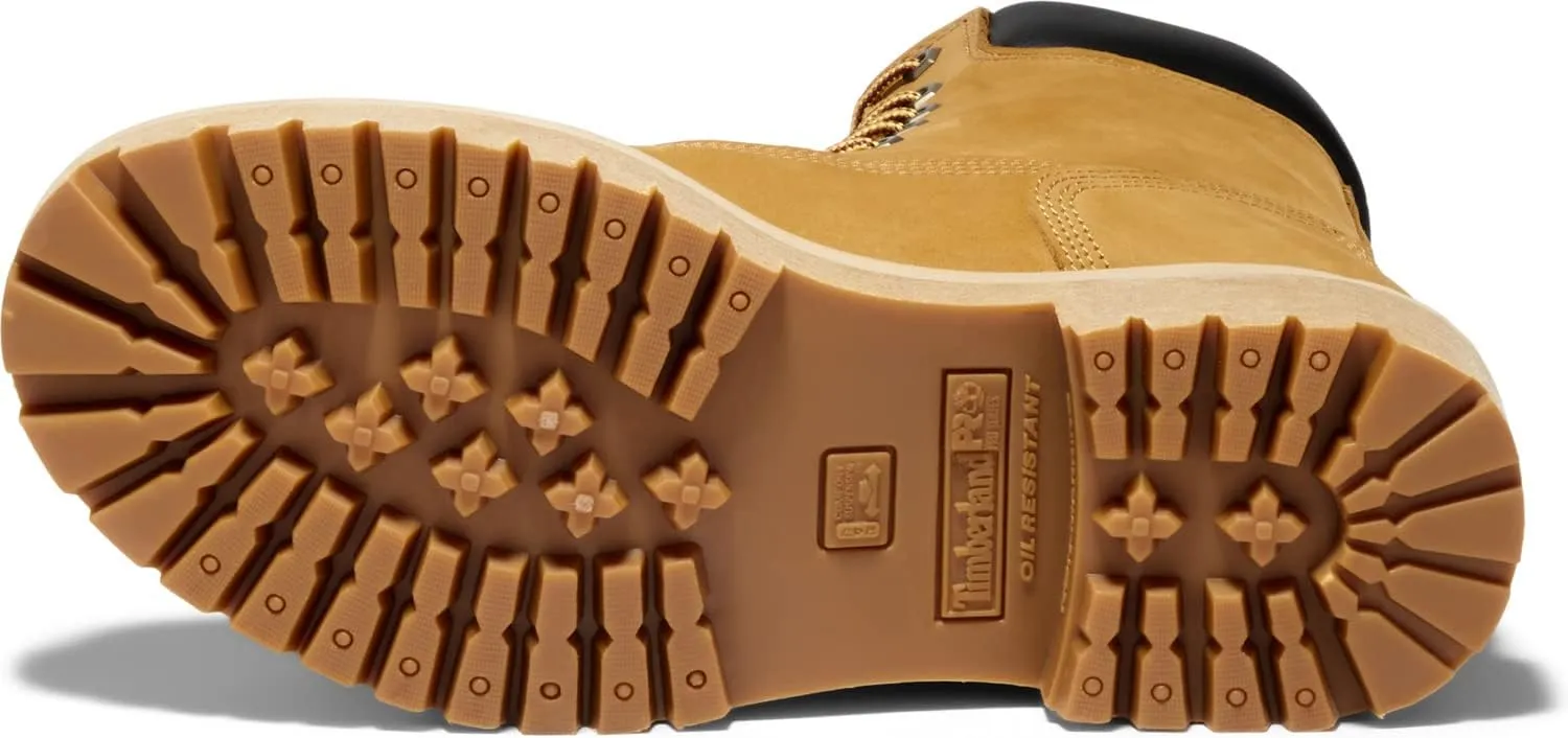 Timberland PRO Men's Direct Attach 8 Inch Steel Safety Toe Insulated Waterproof Industrial Work Boot