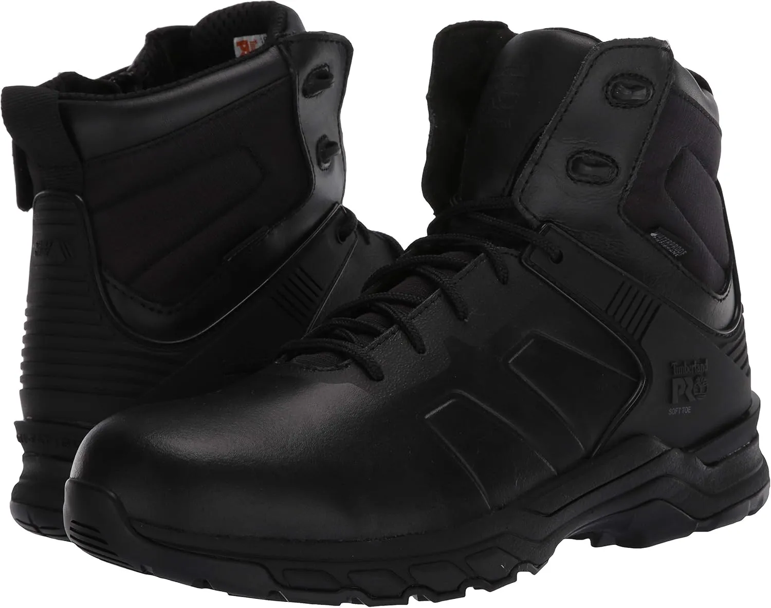 Timberland PRO Men's Hypercharge 6 Inch Soft Toe Side-Zip Waterproof Industrial Boot