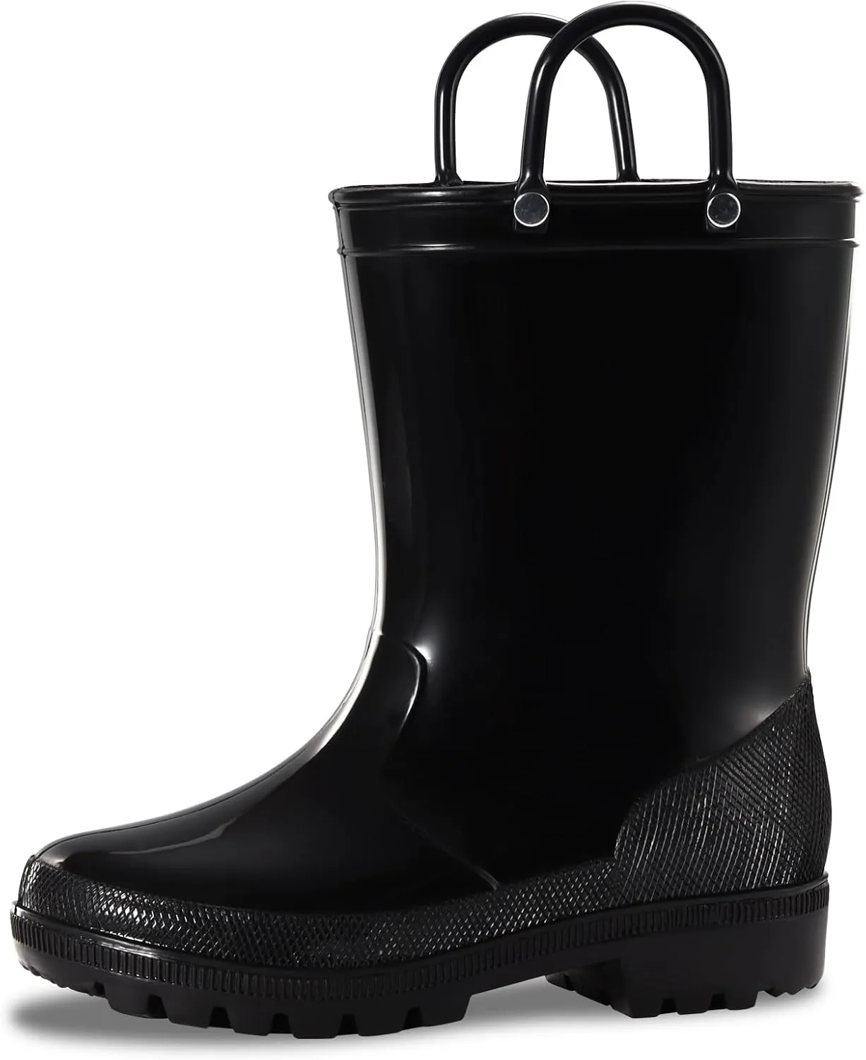 Toddler Rain Boots,Waterproof Kids Rain Boots with Easy-on Handles for Boys and Girls