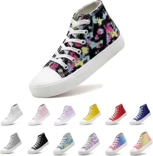 Toddler/Little Sneakers for Girls Boys Kids Fashion High Tops Canvas Shoes Classic Casual Tennis Shoes Colorful Shoes