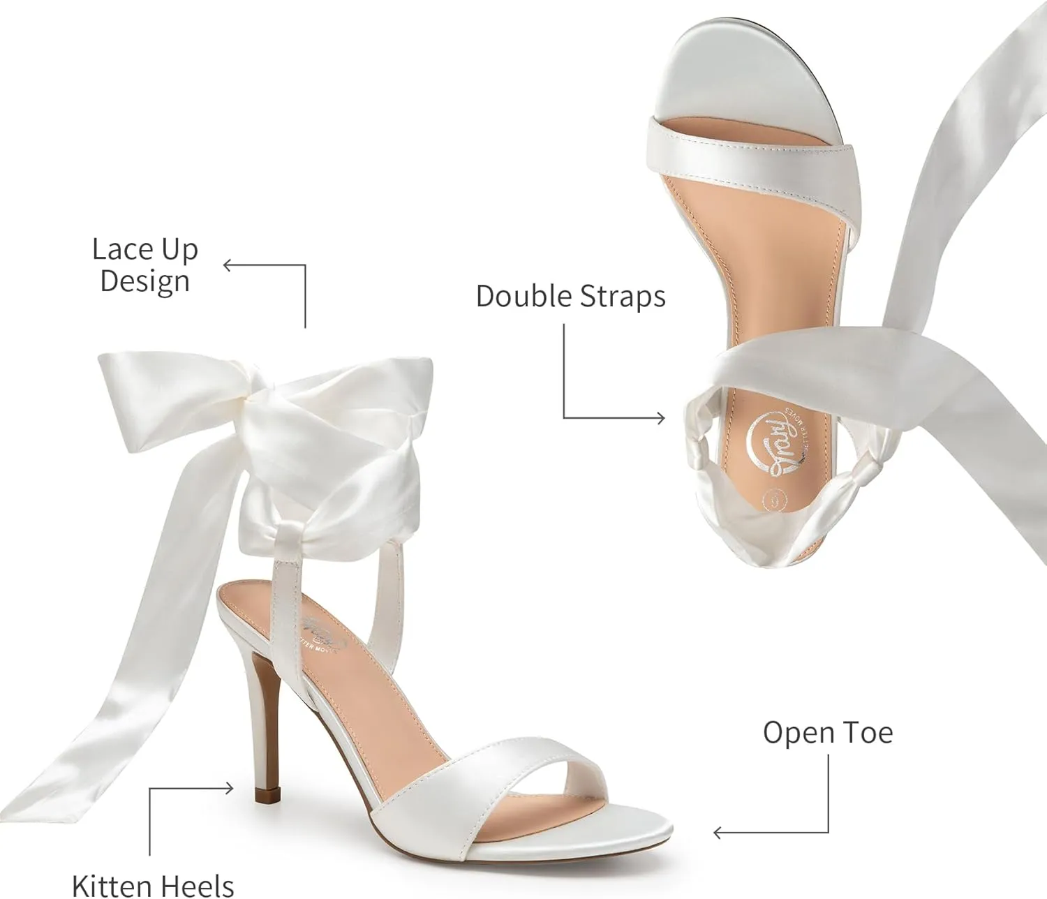 Trary Pink Purple Nude Red Black Heels for Women, Lace Up Chunky Heels for Women, Strappy Heels for Women Sandals, High Platform Stripper Heels, Comfortable Wide Width Tie Up Heels 3 Inch Open Toe