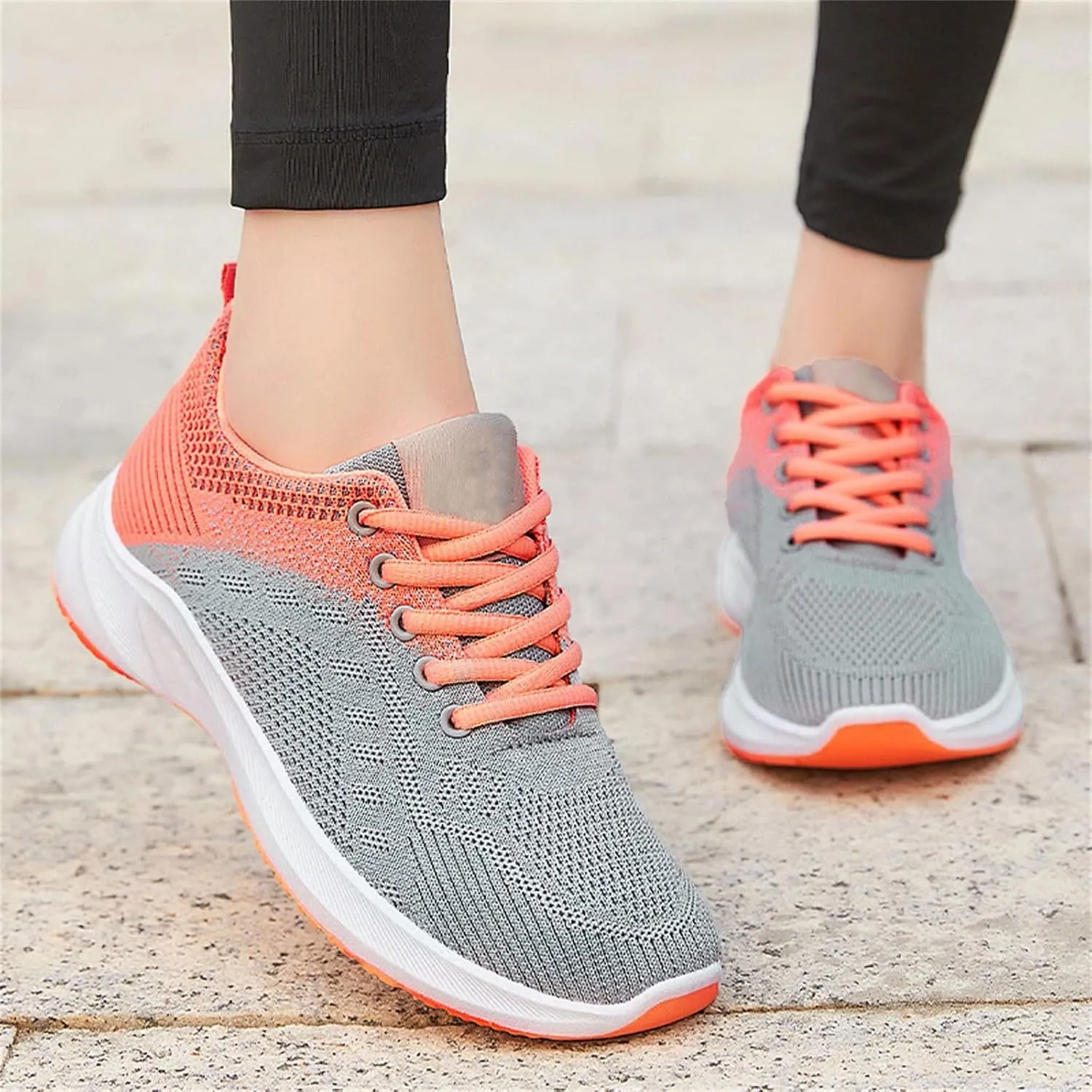 Walking Shoes for Women Arch Support Orthopedic Shoes Mesh Breathable Lightweight Tennis Walking Shoes Comfortable Casual Athletic Sneakers for Gym Workout Sports