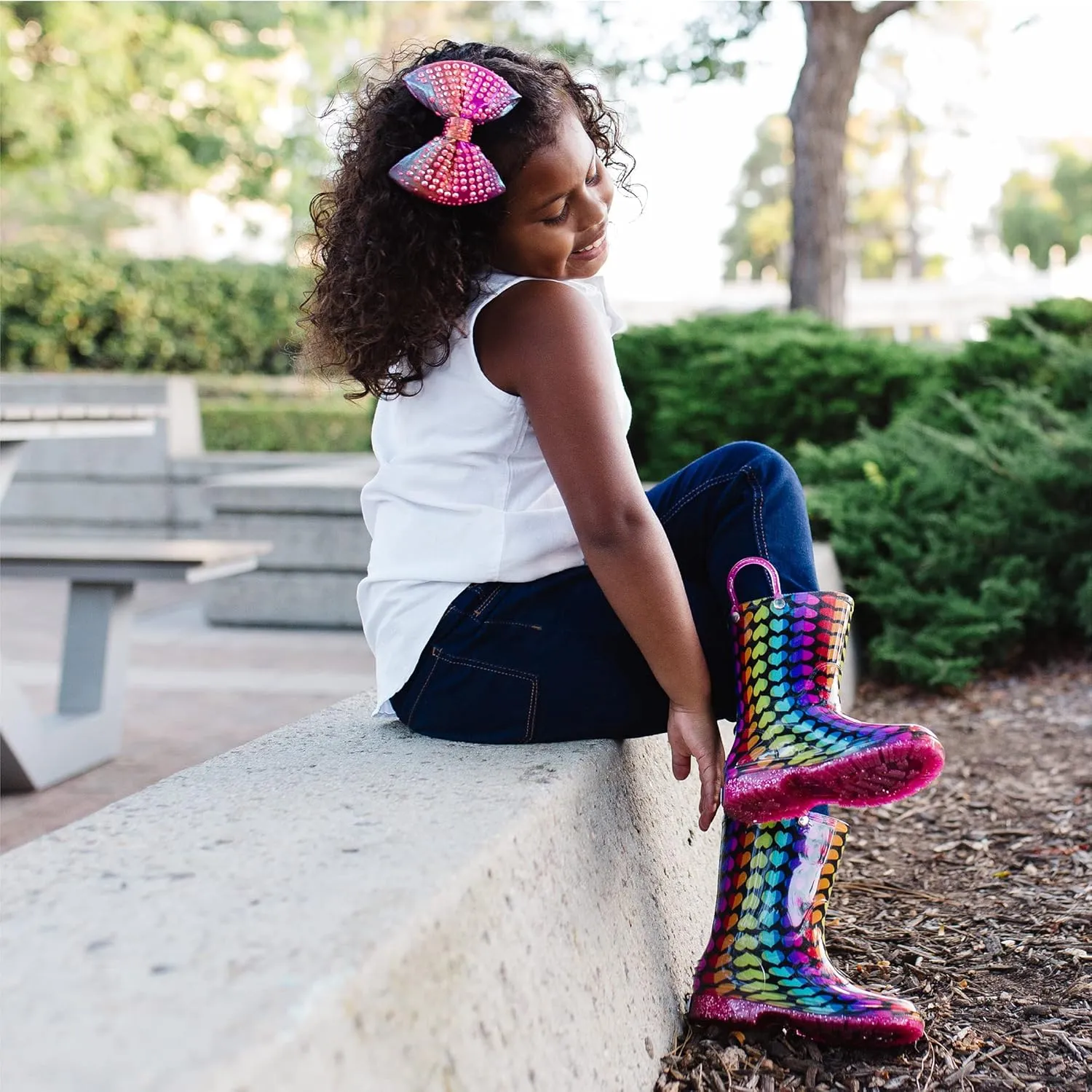 Wildkin Kids Rain Boots – 100% Waterproof with Slip-Resistant Tread & Easy Pull Handles