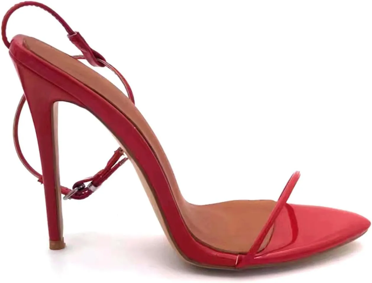 Women's Ankle Strap Stiletto Sandals, Pointe Sole High Heel Party Dress Shoes