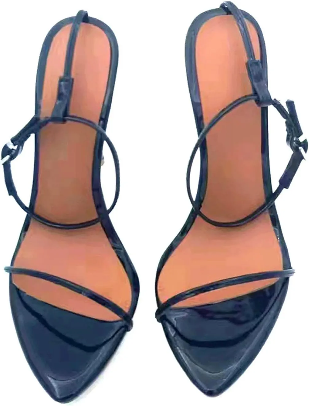 Women's Ankle Strap Stiletto Sandals, Pointe Sole High Heel Party Dress Shoes