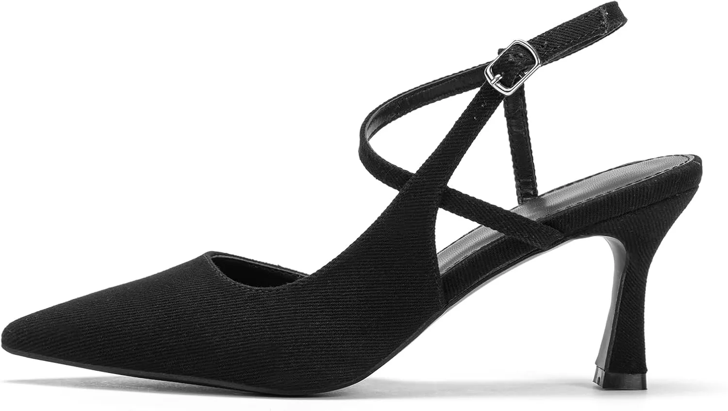 Women's Close Pointed Toe Strappy High Heels Stiletto Slingback Pumps Elegant D'Orsay Dress Wedding Party Shoes