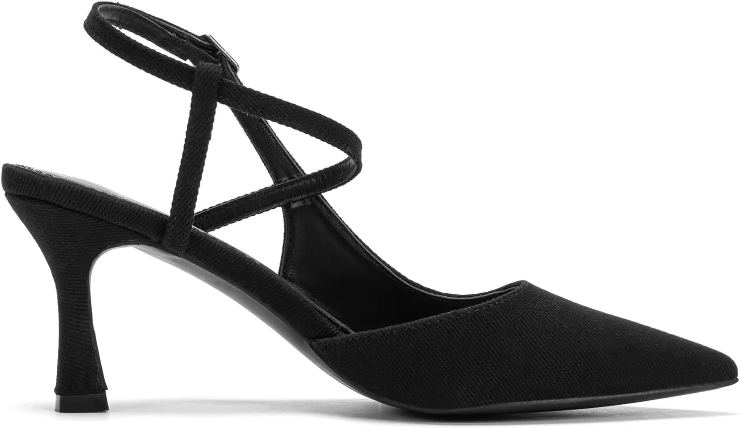 Women's Close Pointed Toe Strappy High Heels Stiletto Slingback Pumps Elegant D'Orsay Dress Wedding Party Shoes
