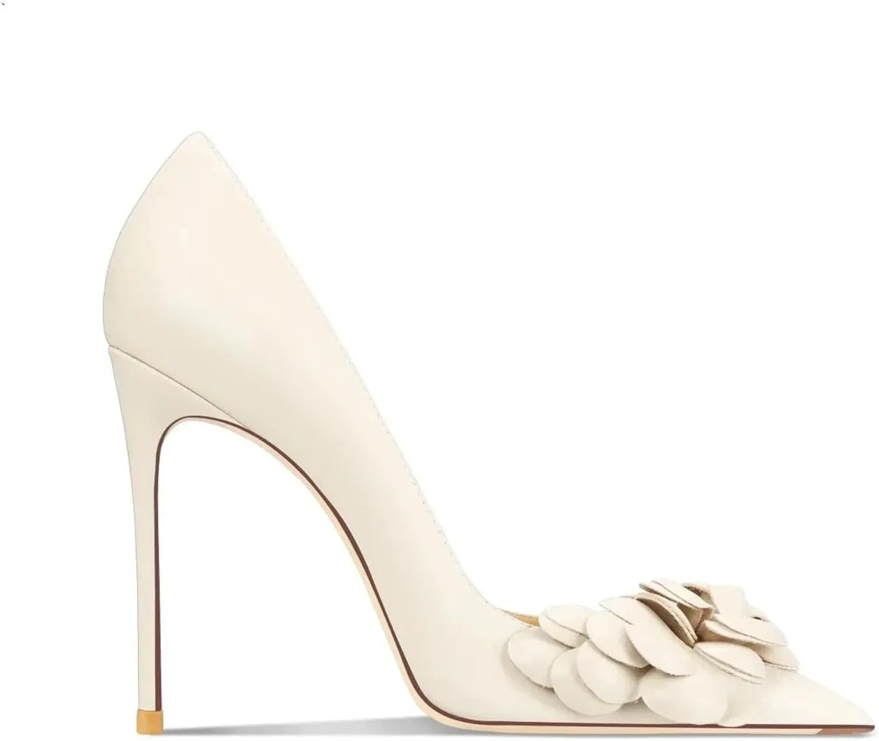 Women's Floral Office Heels, Classic Pointed Toe Comfort Pump