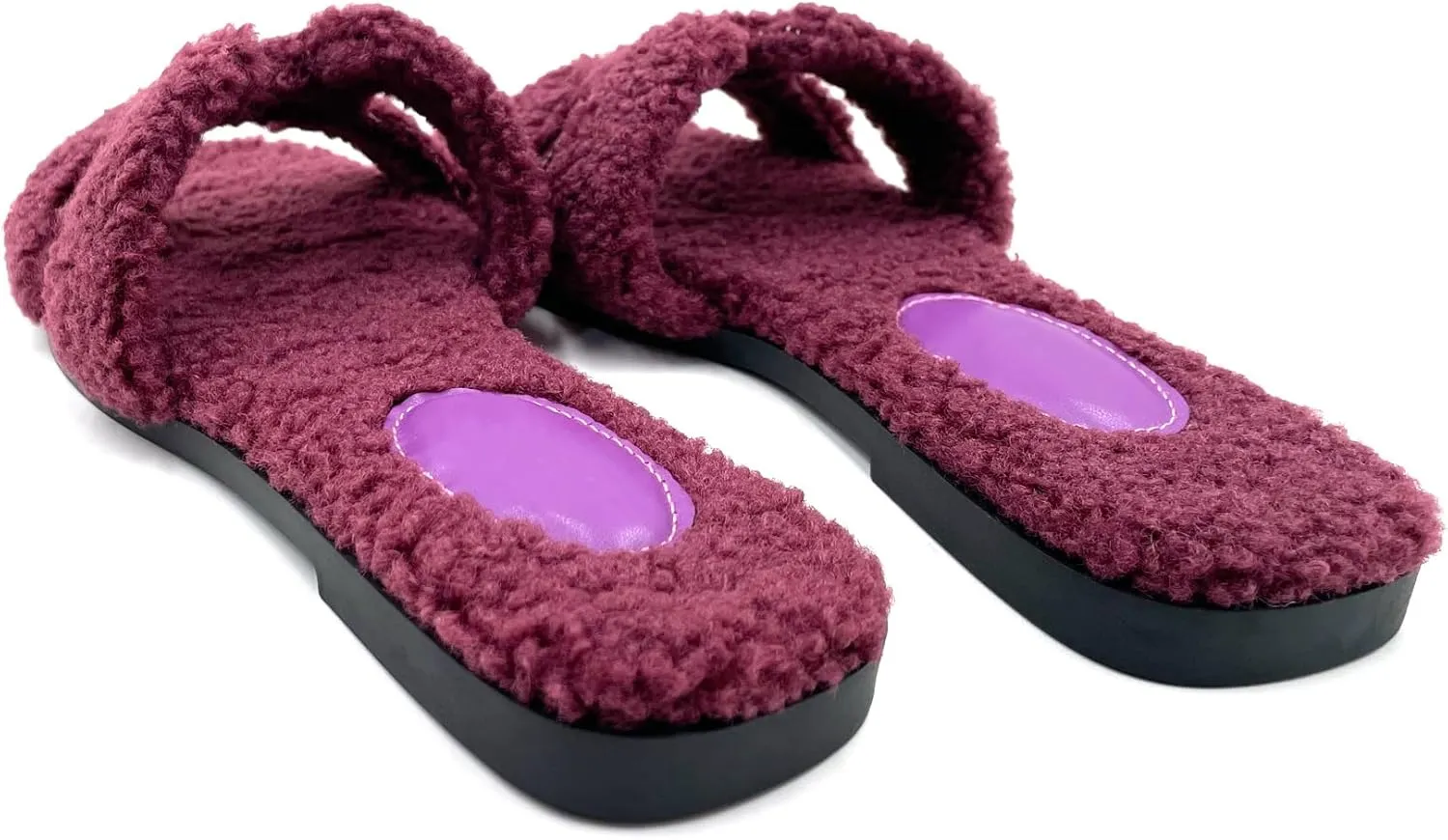 Women's Furry Slippers: Versatile Indoor/Outdoor Slippers with Plush Cotton Upper and Soft Sole - Perfect for Parties, Gatherings, Casual Wear, Vacations, and Beach Days