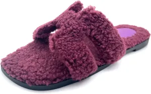 Women's Furry Slippers: Versatile Indoor/Outdoor Slippers with Plush Cotton Upper and Soft Sole - Perfect for Parties, Gatherings, Casual Wear, Vacations, and Beach Days